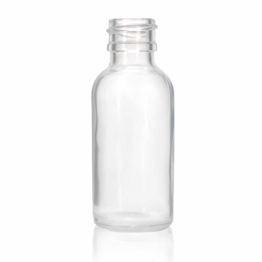 1 oz Square Bead Glass Bottle