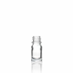 5 ml Euro Round Glass Bottle With 18-DIN Neck Finish