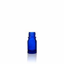 5 ml Cobalt Blue Euro Round Glass Bottle With 18-DIN Neck Finish Bottle Packaging by FH Packaging on www.fhpkg.com