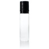60 ml PET Clear Signature Wolf Bottle with Black Flat Cap and Pre-Inserted Tip