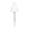 18-400 White Child Resistant Graduated Glass Dropper (65mm)