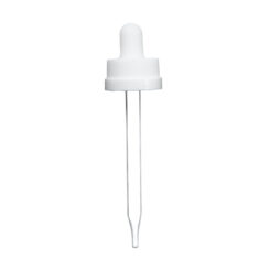 20-400 White Child Resistant Glass Dropper (91mm)