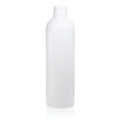 4 oz PET White Cosmo Round Bottle with 20-410 Neck Finish