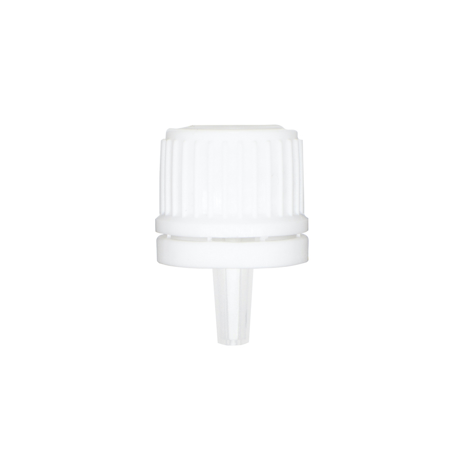 White 18400 Tamper Evident Ribbed Cap Assembly FH Packaging