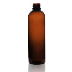 4 oz PET Amber Cosmo Round Bottle with 20-410 Neck Finish