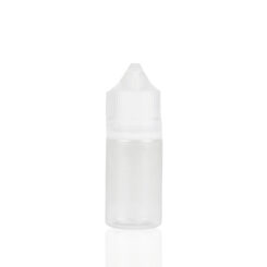 30 ml PET Bottle with CRC/TE 24-Neck Clear Unicorn Cap with Pre-Inserted Clear Tip