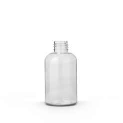 4 oz Clear PET Plastic Boston Round Bottle
