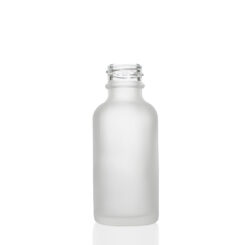 1 oz Boston Round Glass Frosted Bottle with 20-400 Neck Finish