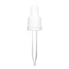 18-400 White Glass Dropper with Tamper Evident Seal (77mm)(Heavy Duty)