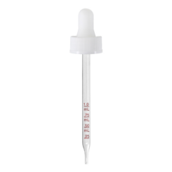 22-400 White Graduated Glass Dropper (110mm)