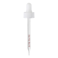 22-400 White Graduated Glass Dropper (110mm)