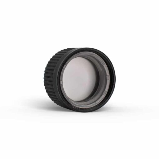 Black 20-400 PP Child-Resistant Screw Top Cap with Opening Instructions GB22-20 Inside by FH Packaging for www.fhpkg.com