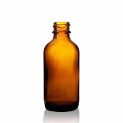 60 ml Boston Round Glass Bottles 20-400 Neck Finish