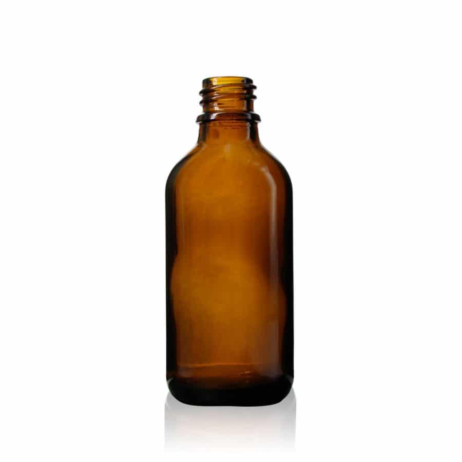 60 ml Euro Round Glass Bottle with 18-DIN Neck Finish