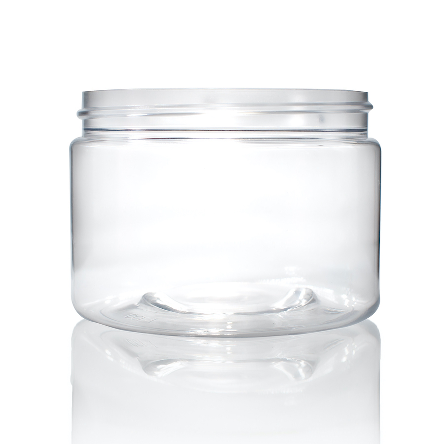 12oz White Jar with White Lid