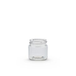 1 oz Clear PET Straight Sided Jar 38-400 Neck Finish