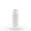 50 ml White Polypropylene Airless Pump Bottle with White Snap Cap and Overcap