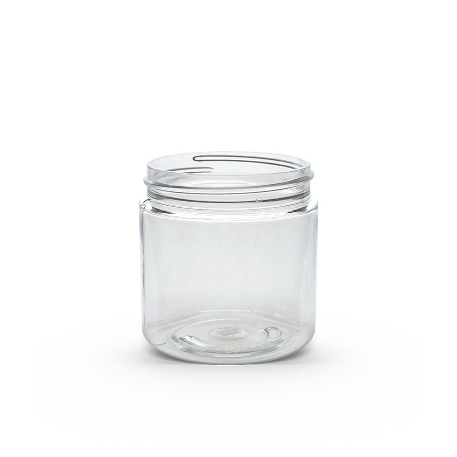 4 oz Clear PET Straight Sided Jar 58-400 Neck Finish