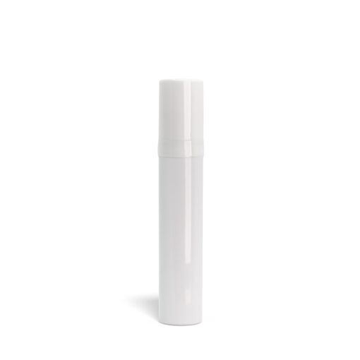10 ml White Polypropylene Airless Pump Bottle with White Cap