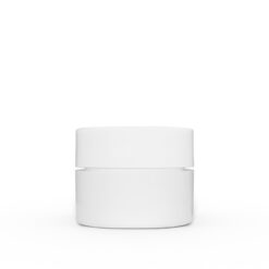 0.25 oz White Polypropylene Double Wall Straight Sided Jar