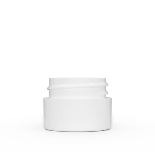 0.25 oz White Polypropylene Double Wall Straight Sided Jar Personal Care Wholesale Packaging Container FH Packaging
