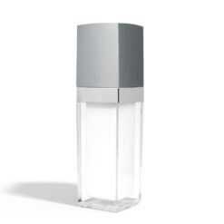 30 ml Square Acrylic Treatment Pump Bottle with Silver Cap