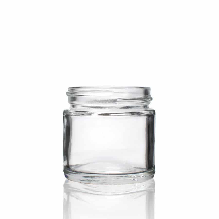 3oz Straight Sided Clear Glass Jars with 53/400 Thread