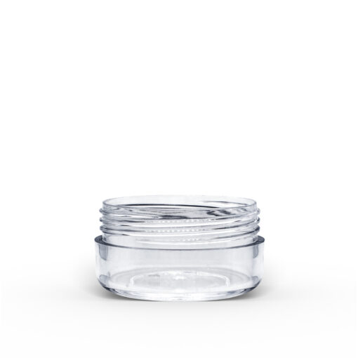 10g Clear Polystyrene Plastic Jar with Lid (Set)