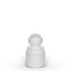 2 oz White Roll-On Deodorant Bottle with Straight Edge Cap