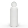 3 oz White Roll-On Deodorant Bottle with Round Edge Cap