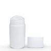 50g White Twist Up Deodorant Tube with White Screw Cap and Disc