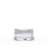 5g Clear Polystyrene Plastic Jar with Lid (Set)