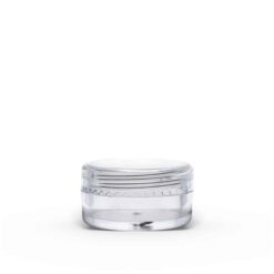 5g Clear Polystyrene Plastic Jar with Lid (Set)