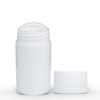 75g White Twist Up Deodorant Tube with White Screw Cap and Disc