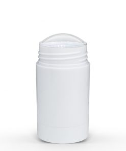 75g White Twist Up Deodorant Tube with White Screw Cap and Disc Open FH Packaging Wholesale Container