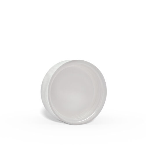 38-400 White Ribbed Child-Resistant Plastic Cap with Foam Liner Marijuana Cannabis CBD Hemp Packaging Container Bulk Wholesale FH Packaging