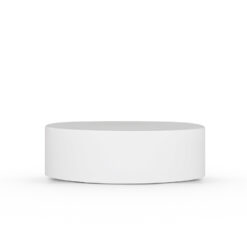 54-400 White PP Child-Resistant Smooth Skirt Lid with PE Foam liner