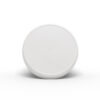 White 58-400 PP Ribbed Skirt Lid with Foam Liner by FH Packaging for FHPKG