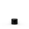 Black Polypropylene 20-410 Smooth Skirt Hinged Flip Top Dispensing Cap by FH Packaging for FHPKG