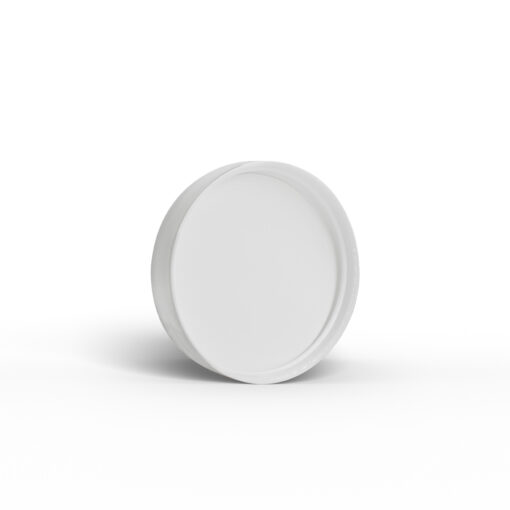 White 53-400 PP Smooth Skirt Lid with Foam Liner (Inside) GB26-054-400 / White for FH Packaging by FHPKG