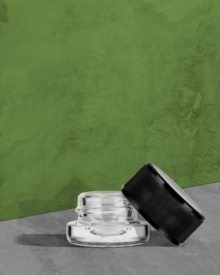 Concentrate Jar with Black Cap