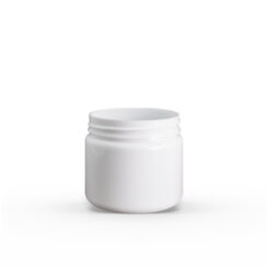 2 oz White PET Straight Sided Jar 48-400 Neck Finish