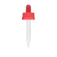 1 oz Red Child Resistant Glass Dropper (20-400)