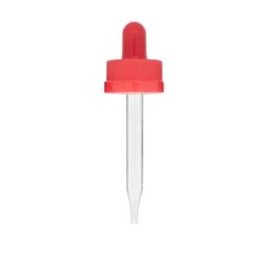 1 oz Red Child Resistant Glass Dropper (20-400)