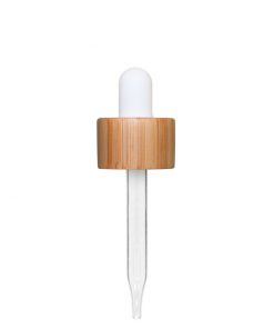 1 oz Bamboo Wood Glass Dropper (20-400)