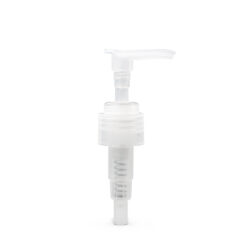 24-410 Clear Ribbed Skirt Lotion Pump with 190mm Dip Tube