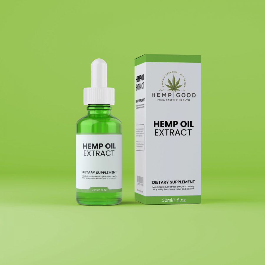Glass Bottles and Droppers with your business CDB Hemp Oil Extract