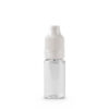 10 ml PET Plastic Dripper Bottle Assembly with White Child Resistant Cap & Tip On