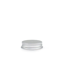 38-400 Silver Aluminum Screw Top Cap