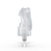24-410 Clear Mini Fine Mist Trigger Sprayer with Lock Botton and 7.75 inch Dip Tube Front View